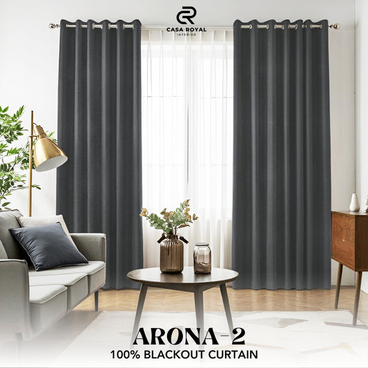 ARONA-2 BAHAN KAIN GORDEN EMBOSS BLACKOUT